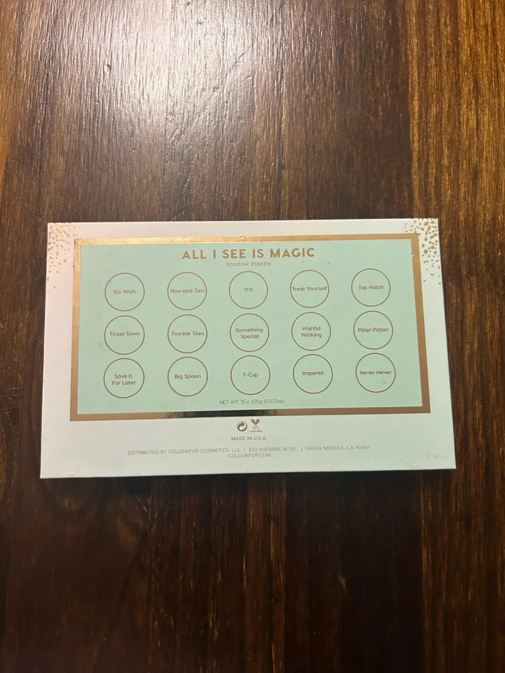 Colourpop White and Gold Eyeshadow Palette - All I See Is Magic